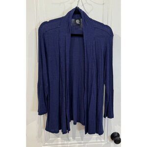 Bobeau Navy Blue Lightweight Cardigan Sweater EUC